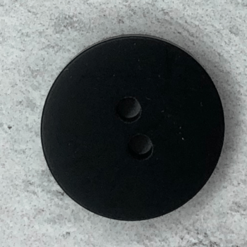 Knopf - matt schimmernd - 18 mm - schwarz